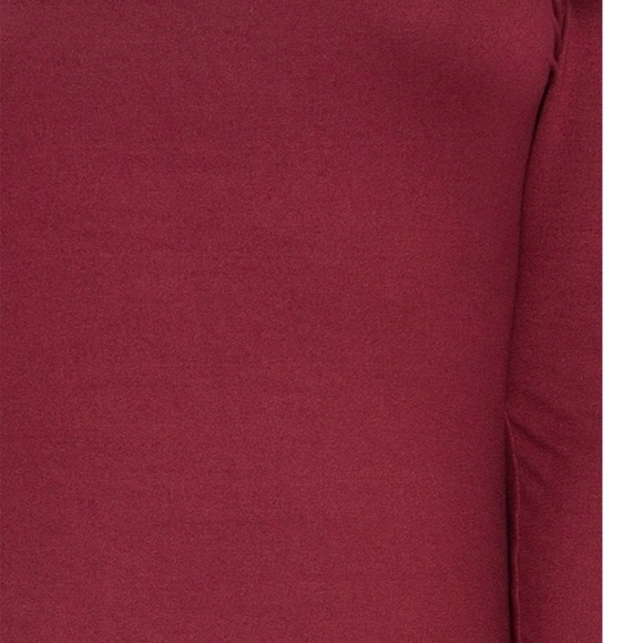 Woman’s burgundy Bodysuit soft and stretchy (A16) - Picture 4 of 4